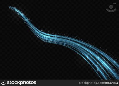 Neon glow light effect stars bursts with sparkles isolated. magic dust particles. Vector illustration sparkling comet tail. Neon glow light effect stars bursts with sparkles isolated