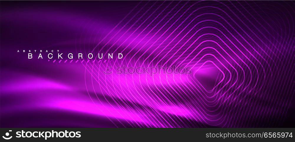 Neon glowing lines, magic energy space light concept, abstract background wallpaper design. Neon glowing lines, magic energy space light concept, abstract background wallpaper design, vector illustration