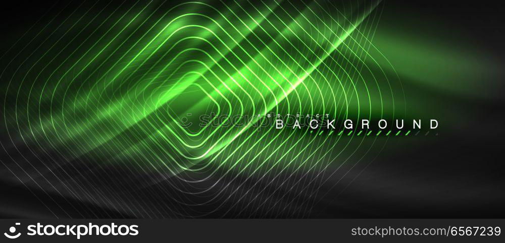 Neon glowing lines, magic energy space light concept, abstract background wallpaper design. Neon glowing lines, magic energy space light concept, abstract background wallpaper design, vector illustration