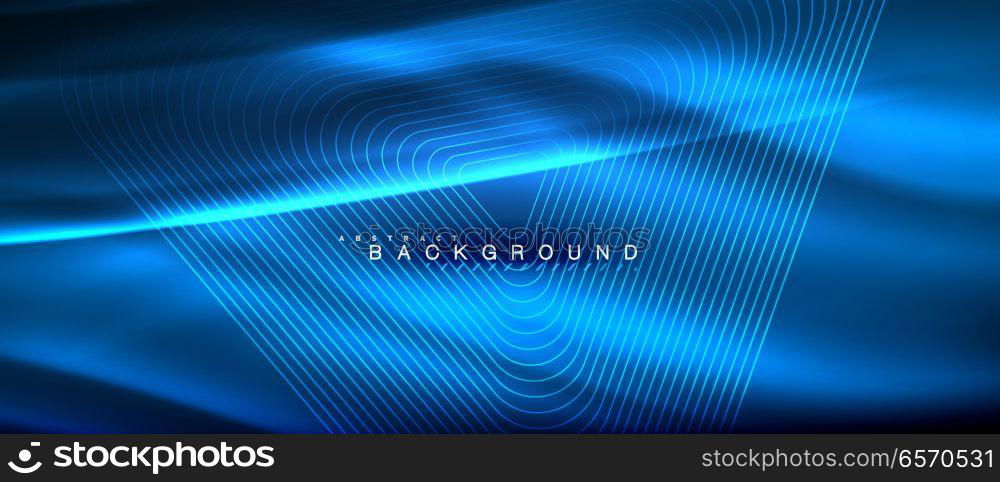 Neon glowing lines, magic energy space light concept, abstract background wallpaper design. Neon glowing lines, magic energy space light concept, abstract background wallpaper design, vector illustration