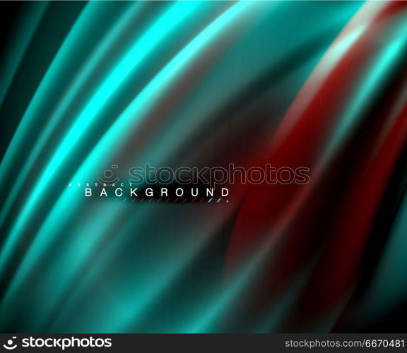 Neon glowing wave, magic energy and light motion background. Vector wallpaper template. Neon glowing wave, magic energy and light motion background. Vector wallpaper template, illustration