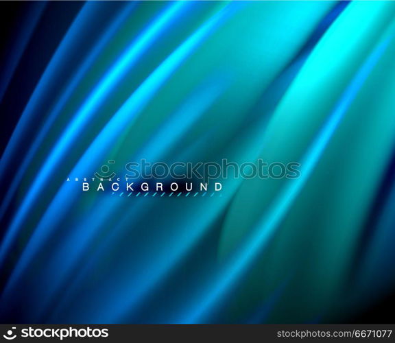 Neon glowing wave, magic energy and light motion background. Vector wallpaper template. Neon glowing wave, magic energy and light motion background. Vector wallpaper template, illustration