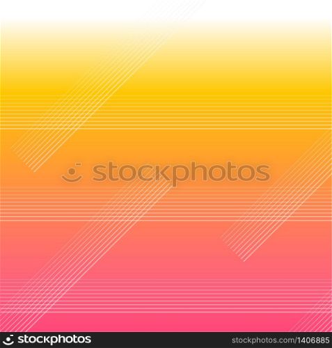 Neon Gradient Stripes Pattern, Pink & Yellow