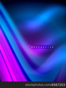 Neon holographic fluid color wave for web, wallpaper, pattern, texture and background. Neon holographic fluid color wave for web, wallpaper, pattern, texture and background. Vector illustration