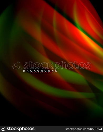 Neon holographic fluid color wave for web, wallpaper, pattern, texture and background. Neon holographic fluid color wave for web, wallpaper, pattern, texture and background. Vector illustration