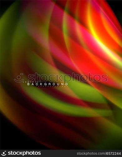 Neon holographic fluid color wave for web, wallpaper, pattern, texture and background. Neon holographic fluid color wave for web, wallpaper, pattern, texture and background. Vector illustration