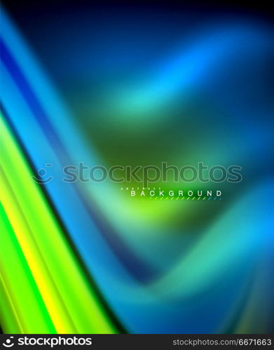 Neon holographic fluid color wave for web, wallpaper, pattern, texture and background. Neon holographic fluid color wave for web, wallpaper, pattern, texture and background. Vector illustration