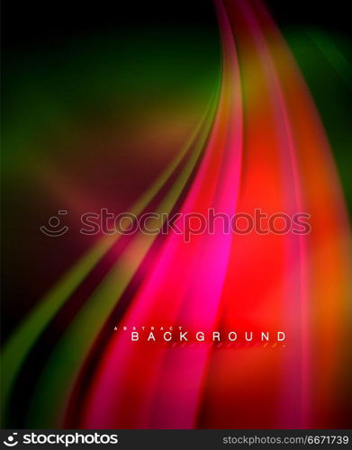 Neon holographic fluid color wave for web, wallpaper, pattern, texture and background. Neon holographic fluid color wave for web, wallpaper, pattern, texture and background. Vector illustration