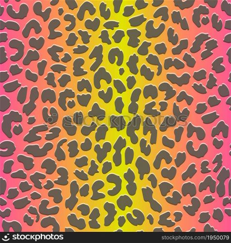 Neon leopard seamless pattern. Bright colored spotted background. Vector animal print. Neon leopard seamless pattern. Bright colored spotted background. Vector animal print.
