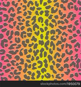 Neon leopard seamless pattern. Bright colored spotted background. Vector animal print. Neon leopard seamless pattern. Bright colored spotted background. Vector animal print.