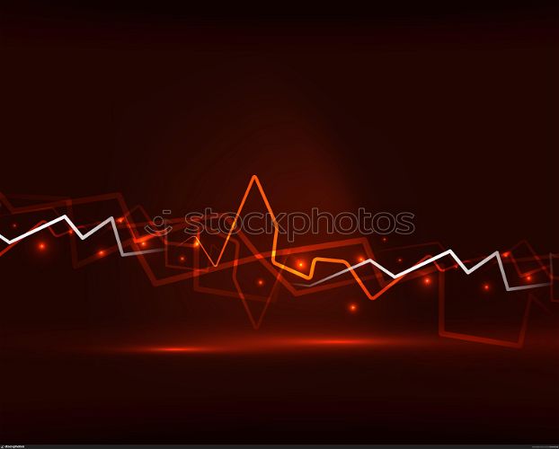 Neon lightning vector background. Neon orange lightning vector background template