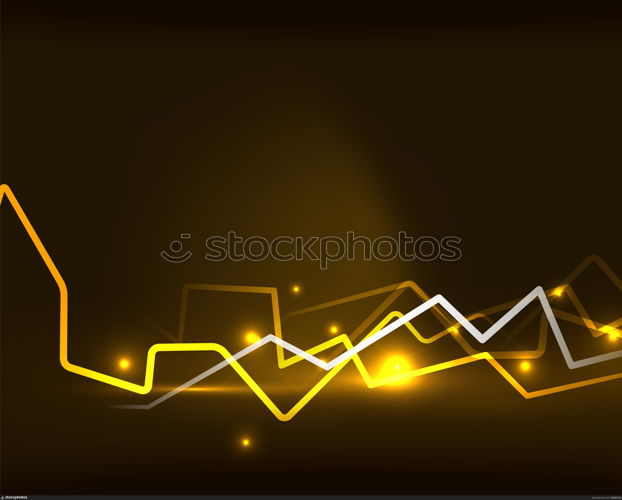 Neon lightning vector background. Neon yellow lightning vector background template