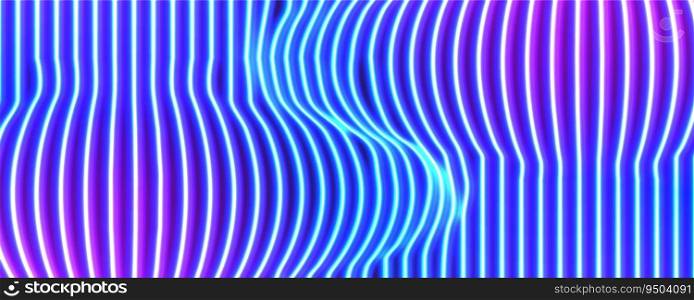 Neon lines background with glowing 80s retro vaporwave or synthwave style