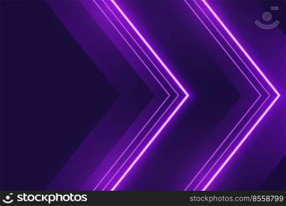 neon purple lights background in arrow style