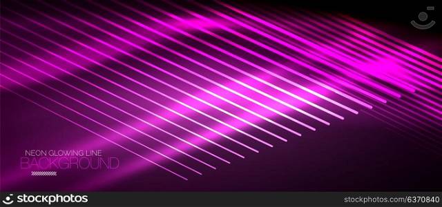 Neon purple smooth wave digital abstract background. Neon vector smooth wave digital abstract background