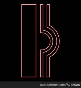 Neon removed by repair dry without residue Designation on the wallpaper symbol icon black color vector illustration flat style simple image red color vector illustration image flat style light. Neon removed by repair dry without residue Designation on the wallpaper symbol icon black color vector illustration flat style image red color vector illustration image flat style