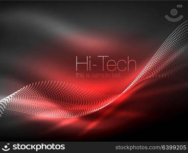 Neon smoke waves. Neon smoke waves, vector flowing motion background