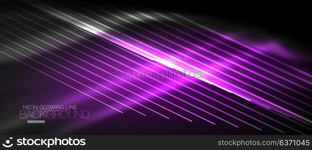 Neon smooth wave digital abstract background. Neon vector smooth wave digital abstract background