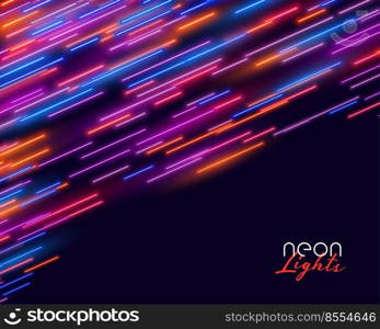 neon speed line streak motion background design