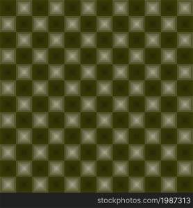 Neon squares vector seamless pattern in green color. Neon squares pattern in green color