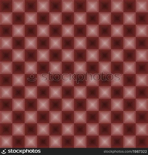 Neon squares vector seamless patterns in red color. Neon lights pattern red color
