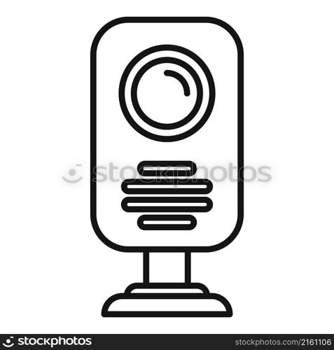 Neonatal baby monitor icon outline vector. Video care. Newborn radio. Neonatal baby monitor icon outline vector. Video care