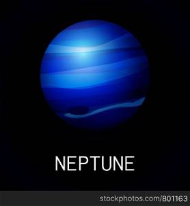 Neptune planet icon. Cartoon of neptune planet vector icon for web design. Neptune planet icon, cartoon style