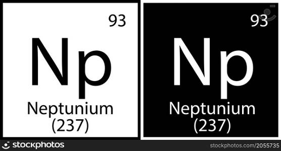 Neptunium chemical sign. Education background. Mendeleev table. Science structure. Vector illustration. Stock image. EPS 10.. Neptunium chemical sign. Education background. Mendeleev table. Science structure. Vector illustration. Stock image.