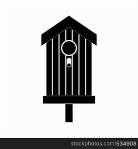 Nesting box icon in black simple style isolated on white background. Nesting box icon, black simple style