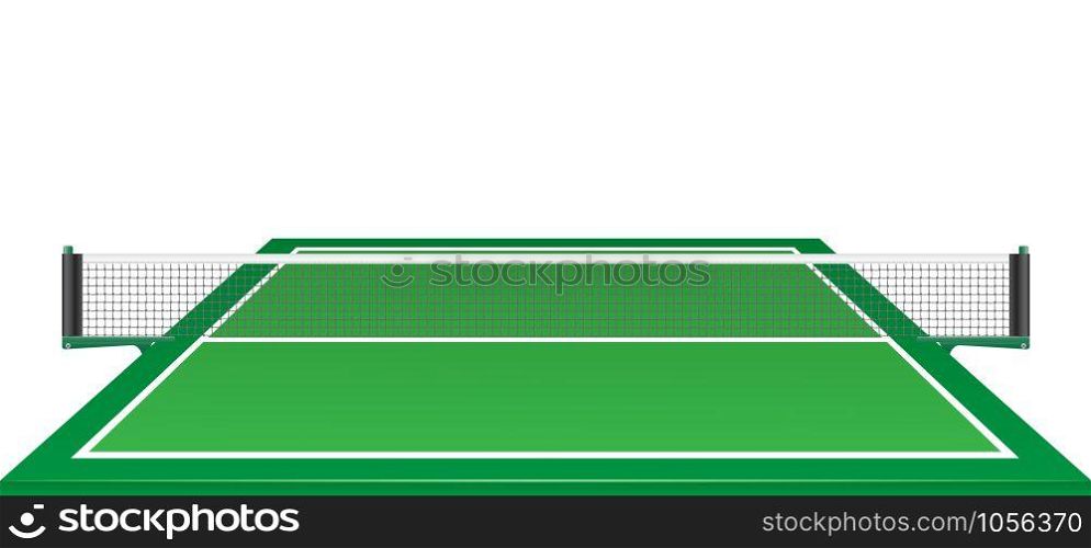net and table for tennis ping pong vector illustration isolated on white background