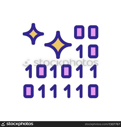 net code programs icon vector. net code programs sign. color isolated symbol illustration. net code programs icon vector outline illustration