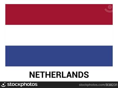 Netherland flags design vector