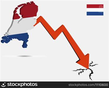 Netherlands economic crisis vector illustration Eps 10.. Netherlands economic crisis vector illustration Eps 10