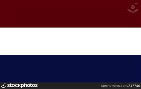 Netherlands flag image for any design in simple style. Netherlands flag image
