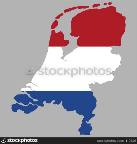 Netherlands Map flag Vector illustration Eps 10.. Netherlands Map flag Vector illustration Eps 10