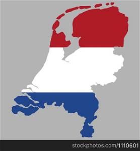 Netherlands Map flag Vector illustration Eps 10.. Netherlands Map flag Vector illustration Eps 10