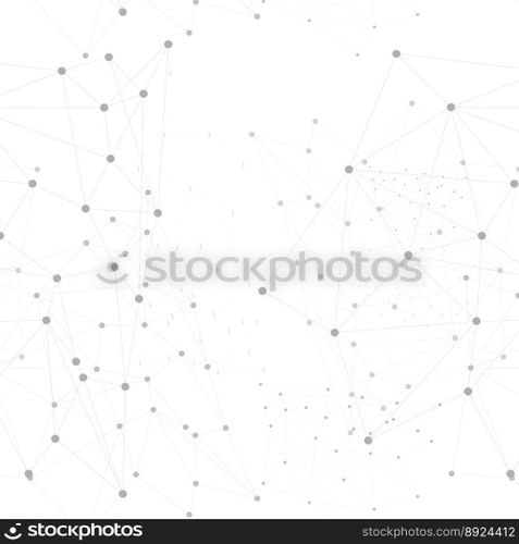 Network background abstract polygon vector image