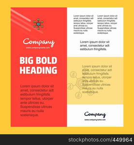 Network Business Company Poster Template. with place for text and images. vector background