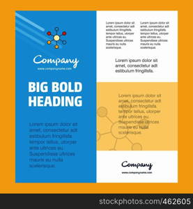 Network Business Company Poster Template. with place for text and images. vector background