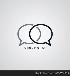 network chat logotype. network chat logotype theme vector art illustration