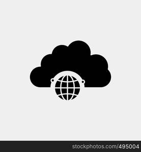 network, city, globe, hub, infrastructure Glyph Icon. Vector isolated illustration. Vector EPS10 Abstract Template background