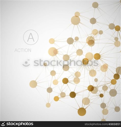 Network, connect or molecule set. Vector illustration for you idea. Network, connect or molecule set. Vector illustration for you idea.