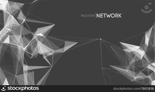 Network geometric line tech background. Abstract network technology vector.. Network geometric line tech background. Abstract network technology vector. EPS 10