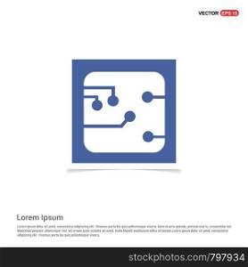 Network icon - Blue photo Frame