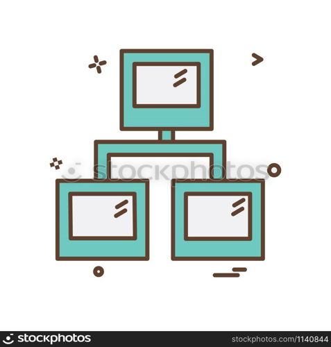 Network icon design vector