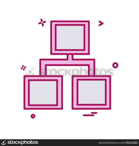Network icon design vector