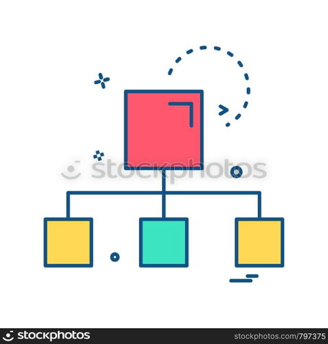 Network icon design vector
