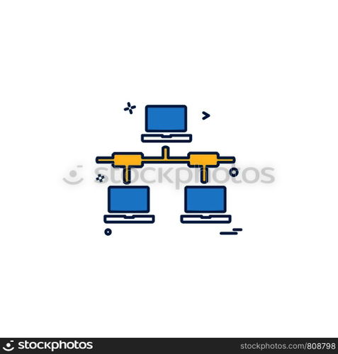 Network icon design vector