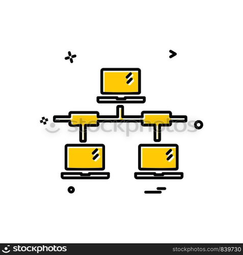 Network icon design vector