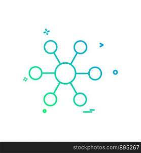 Network icon design vector